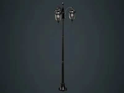 Street Light 3A Low-poly 3D model