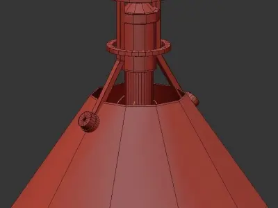 Hudson brass and pendant light 3D model