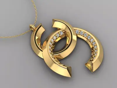 Pendant P077 3D Print Model 3D print model