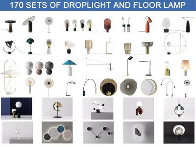 170  Sets Of  Droplight   Floor Lamp  Reading Lamp  Wall Lamp 3D model