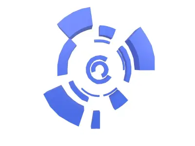 UHD High-tech Graphical Interface v3 003 Low-poly 3D model