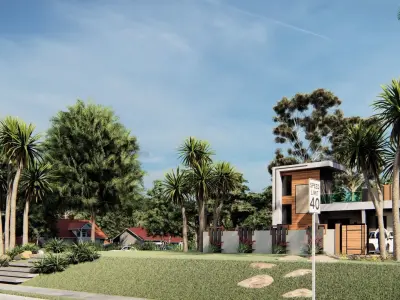 3BHK Residence 3D model
