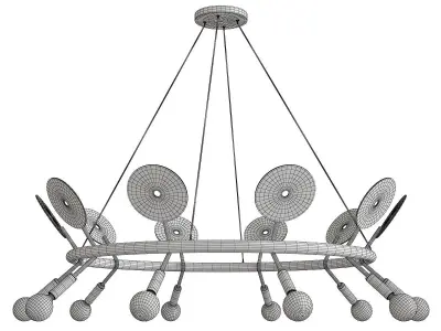 Fern Chandelier Low-poly 3D model