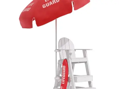Tailwind Furniture lifeguard chair 3D model