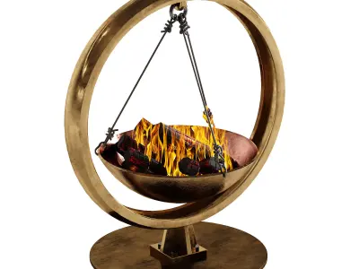 bonfire set 1 3D model