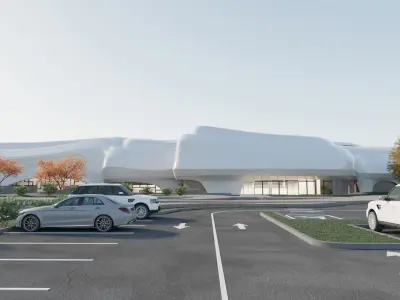 Bus station 3D model 5