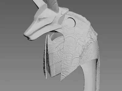 Stargate Jaffa Cosplay Cowl 3D print model 3D print model