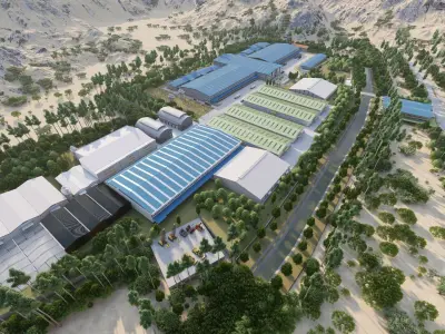 Industrial Factory-Factory building 3D model