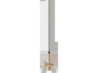 Chandelier VITALUCE Pilar gold 1xE14 max 40W 3D model