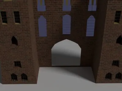 Royal Gate  Low-poly 3D model