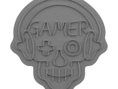 Gamer Neon Sign 3D model