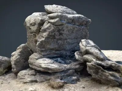 ROCK 25 Low-poly 3D model
