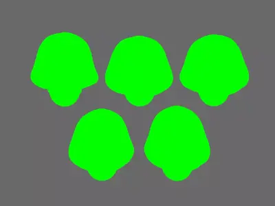 Space Knights V2 Metal Storm Hooded Helmets 3D print model