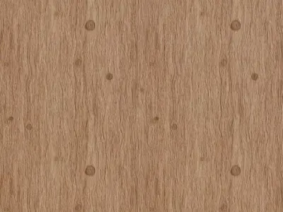 Natural Light Oak Wood with Knots PBR Texture