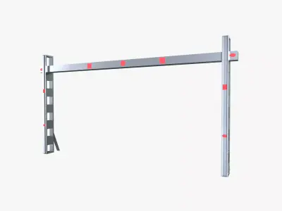 Height Barrier Low-poly 3D model