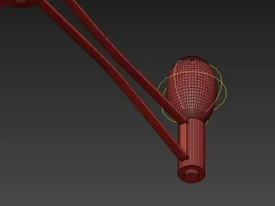 Tropfen chandelier with six lights 3D model