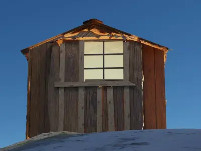 Old wooden cottage 3d model 3D model