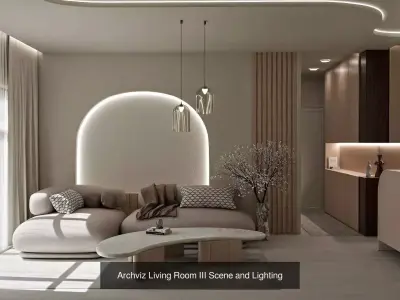Modern Apartment Interior Bundle  3D Model Pack