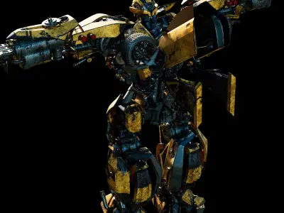 Transformers - Bumblebee - Fully Rigged and Textured  3D model