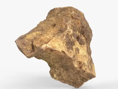 Photorealistic 3D scan of 22 different rock stones 3D Model Pack