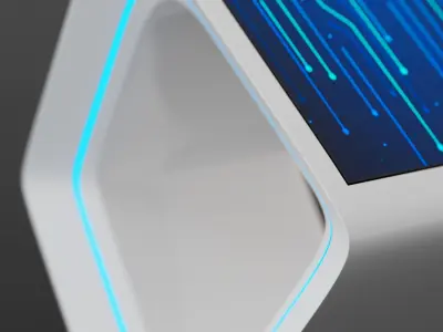 Touch Screen Monitor for public space - perfect for showroom Free 3D model