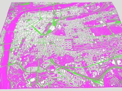Cityscape Prague Czech Republic 3D model