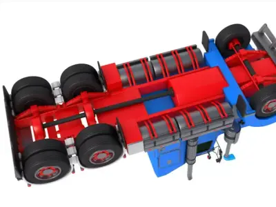 Vintage Semi-Truck 3D model