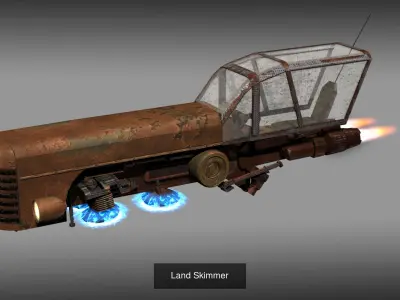 Flying Cars 3D Model Pack