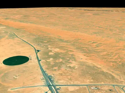 NEOM city topography Saudi Arabia - tile n29 e39 3D model