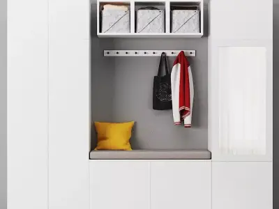 IKEA OPHUS Wardrobe with 9 doors 3D model
