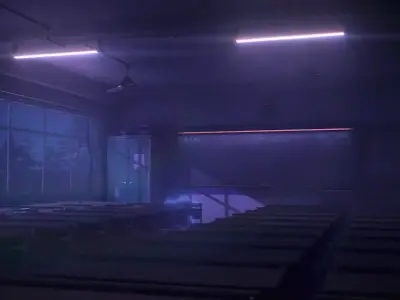 Night Classroom 3D model