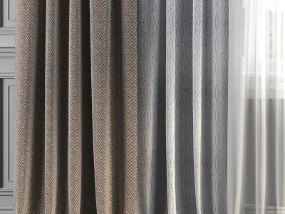 Curtain Set 220 3D model