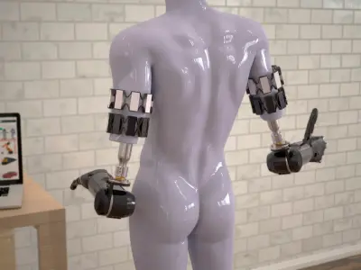  Brain Controlled Prosthetic Limbs Rigged for Maya 
