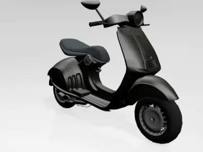 Vespa Scooter 01 3D model