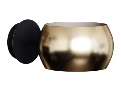 Sconces made of black metal and metal with a brass finish ELORI 3D model