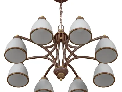 Hanging chandelier A9518LM-8BA 3D model