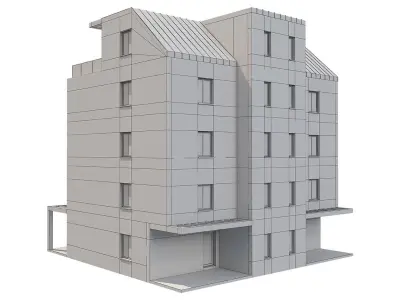 Apartment House 1 3D model purchase