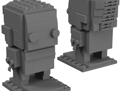 Lego BrickHeadz - 41598 The Flash 3D model