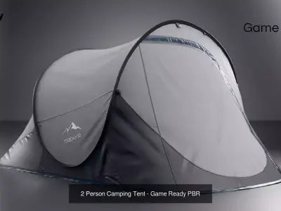Camping tools and props 3D Model Pack