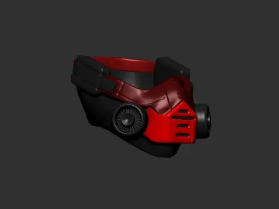 helmet high poly sculpt 3d printable  3D model 123