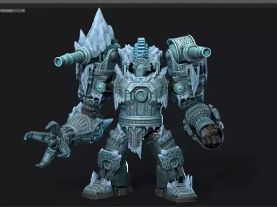 Winter mecha 3D model