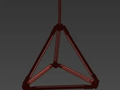 Chandelier Light Fixture Hanging 3D model