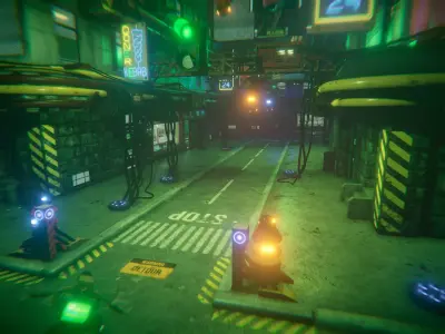 cyberpunk - Cyber City Fp Low-poly 3D model
