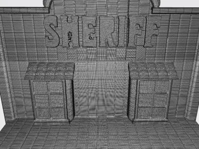 Seriff post 3D print model