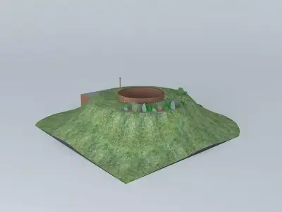 Interactive Underground House Free 3D model
