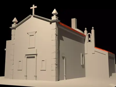 Portuguese Church in Algarve Portugal 3D print model