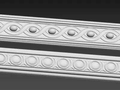 Plaster moulding 3D model