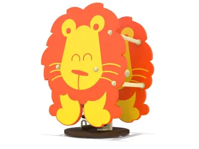 Lion Rider Playground Low-poly 3D model
