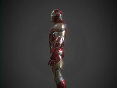 Ironman Mark 85 rigged Low-poly 3D model