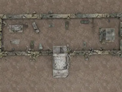 Cemetery Pack 3D model